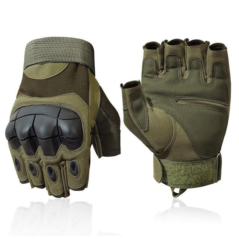 Chiến Thuật Nửa Fingerless Gloves Quân Sự Găng Tay Ngoài Trời Thể Dục Thể Thao Cắm Trại Leo Núi Đi Xe Đạp Săn Bắn Đi Bộ Đường Dài Chụp Găng Tay Nam