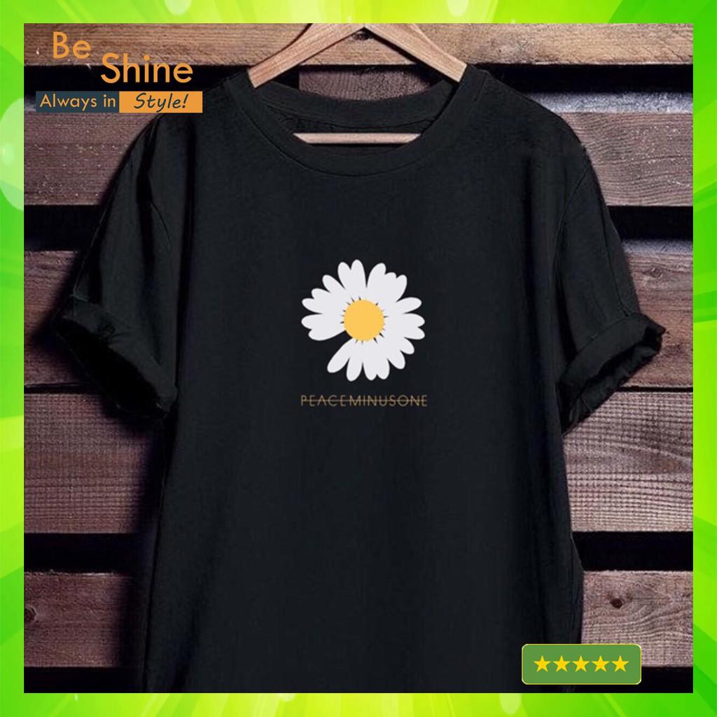 Áo Phông Hoa Cúc Peaceminusone Giá Hủy Diệt Áo Phông Unisex Form Rộng
