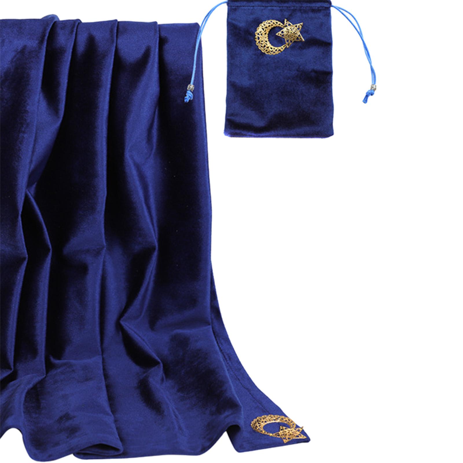 Altar Tarot Card Cloth Tablecloth Soft Velvet Astrology Tarot Divination Cards Table Cloth Tapestry with Pouch