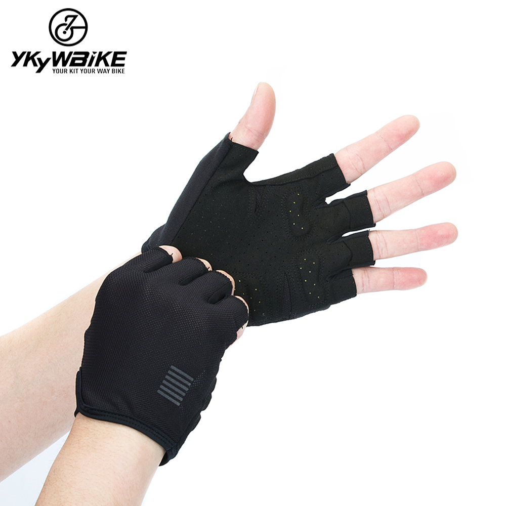 Ykywbike Găng tay xe đạp MTB Găng tay trên đường đua xe đạp nửa ngón tay Găng tay nam MTB Bike Găng tay xe đạp Guantes Ciclismo Color: YGS282 white Size: XL