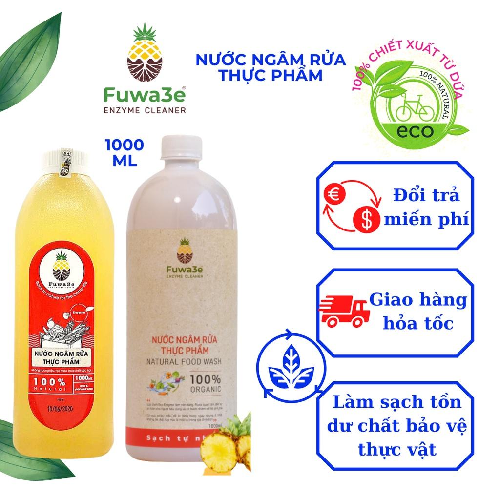 Nước Ngâm Rửa Thực Phẩm FUWA 3E 1000ML, Enzyme Sinh Học, Loại Bỏ Hóa Chất Trên Rau, Quả, Khử Mùi Tanh , Sạch Thực Phẩm