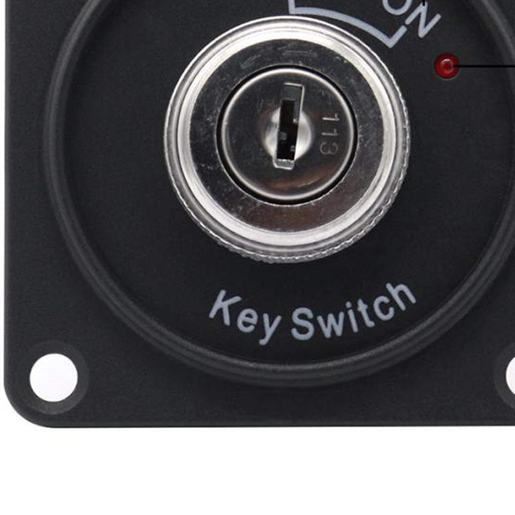 Car Auto DC 12V Single Ignition Switch Panel With Keys Engine Start ON-OFF