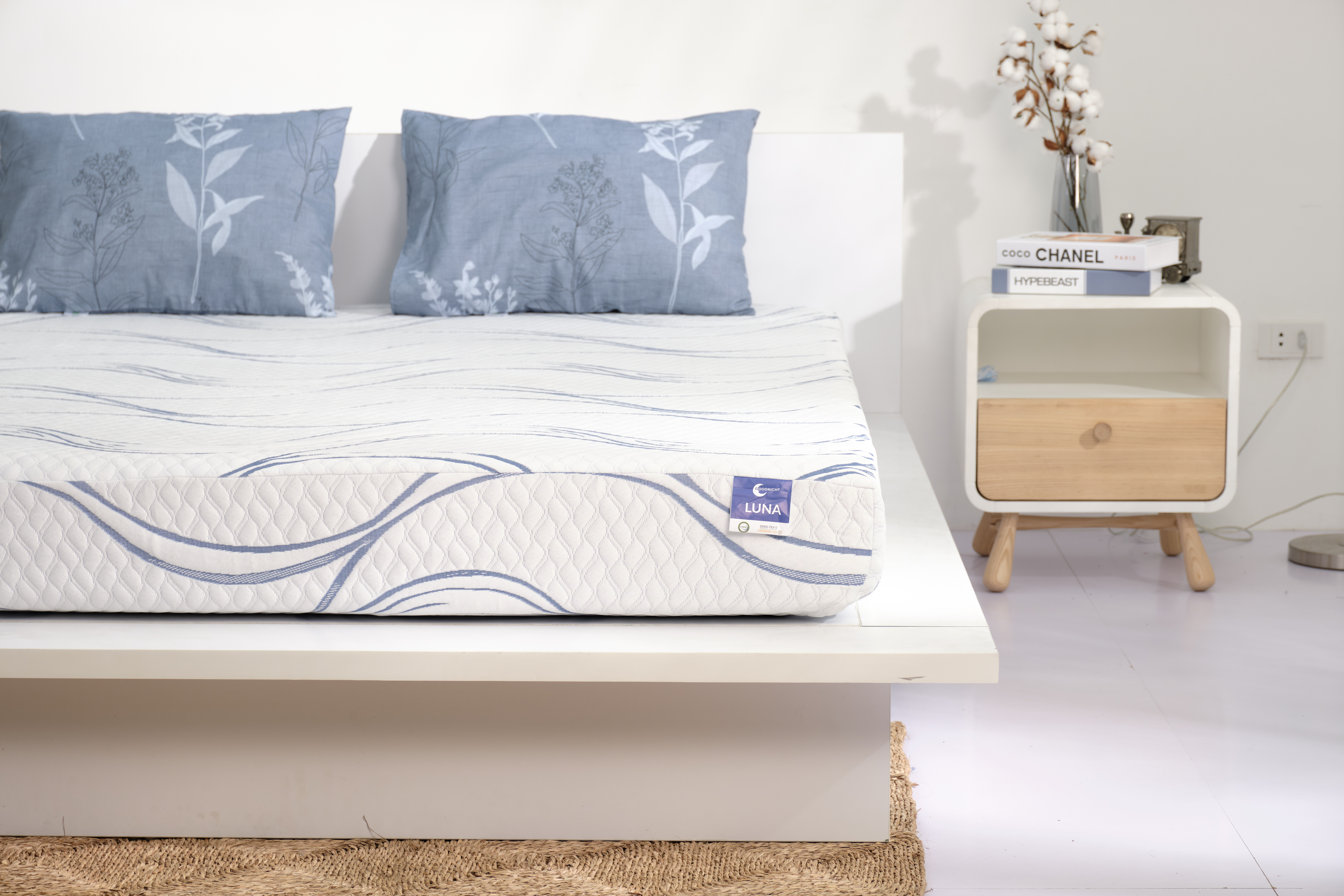 [FREESHIP] Nệm Foam Premium Goodnight Luna 3zones thoáng khí, êm ái