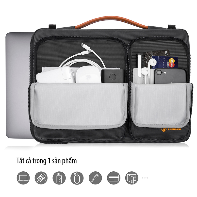 Túi xách chính hãng TOMTOC (USA) 360* Shoulder Bags - A42-E01 cho Macbook Pro 15 inch/16 inch