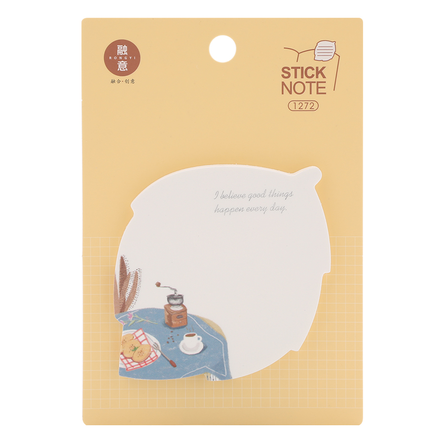 Lốc 4 Xấp Giấy Note No.1272 - Hình Lá Cây