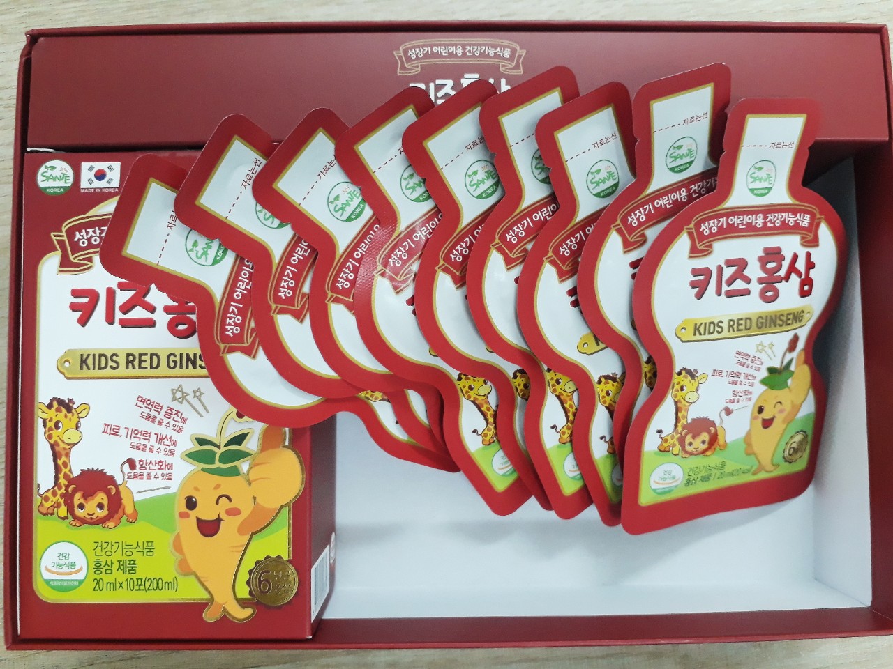 Sante365 - Combo Sâm Trẻ Em Red Kid Ginseng tặng 1 hộp kẹo mềm Hồng Sâm Hàn Quốc