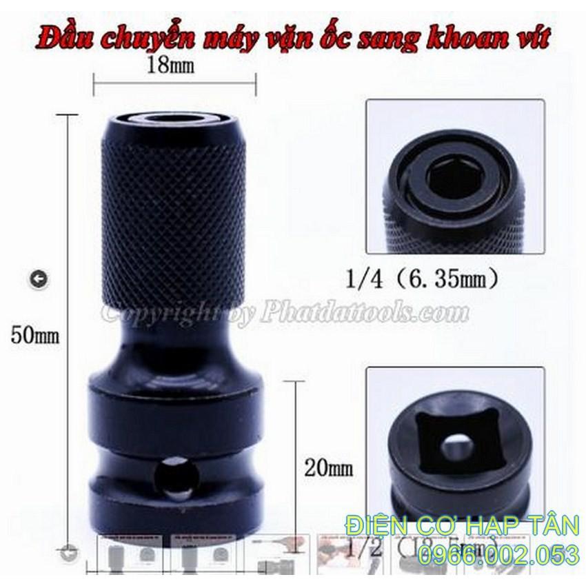 ĐẦU CHUYỂN  BULONG 1/2 SANG BẮT VÍT LỤC GIÁC 6MM