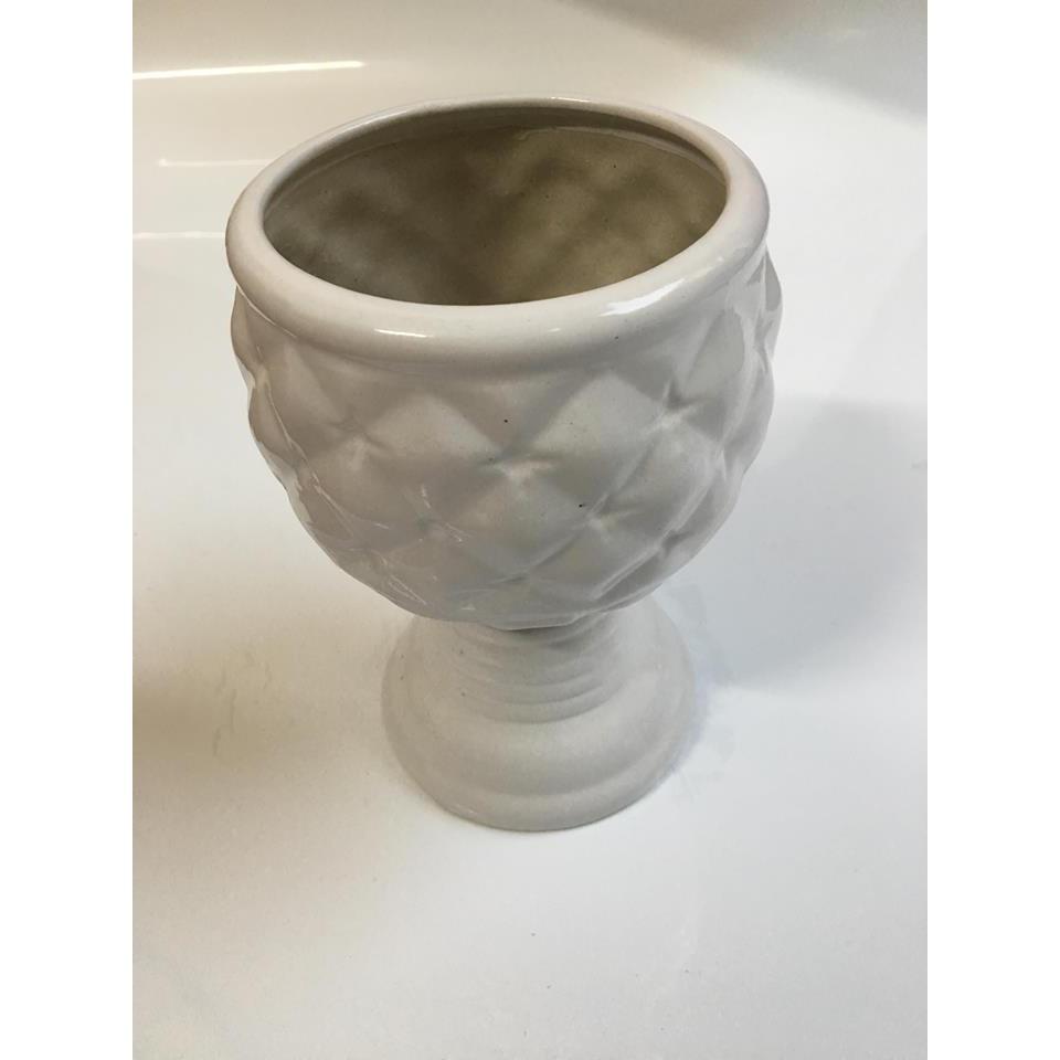 Bình sứ dứa thắt nơ dây gai cao 18cm