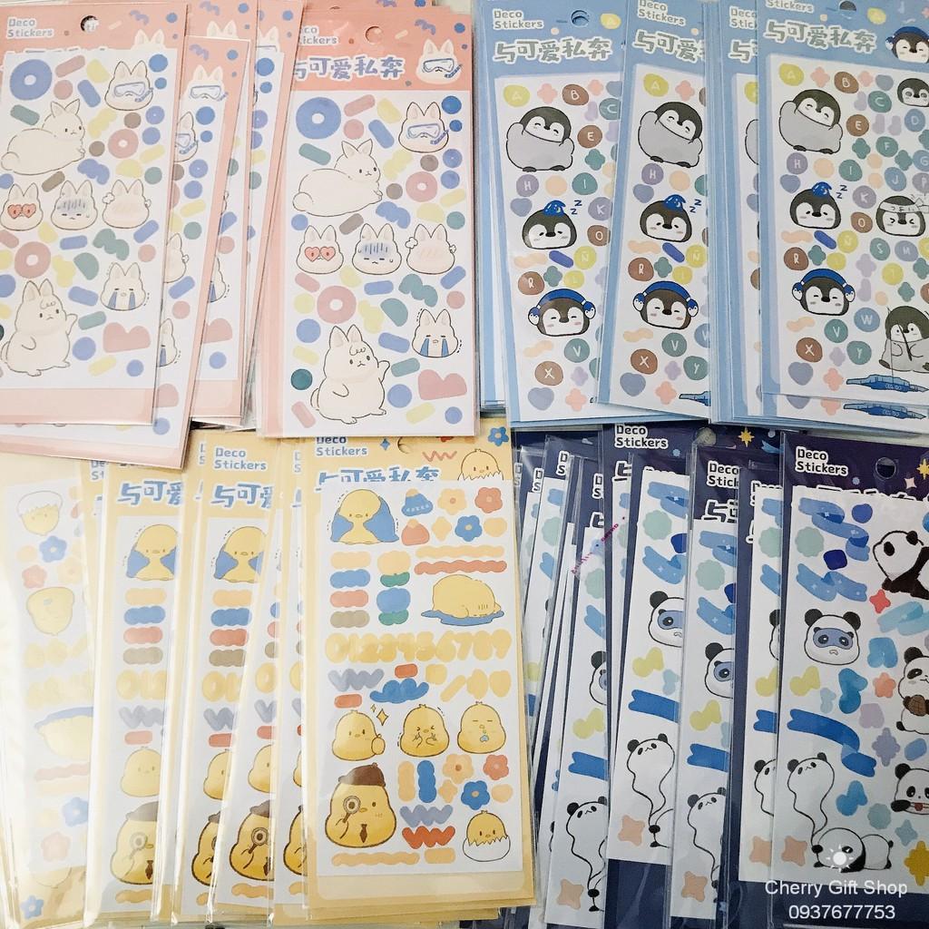 Sticker Miếng Dán Trang Trí Thiết Kế Họa Tiết Dễ Thương Với 4 Kiểu Tùy Chọn