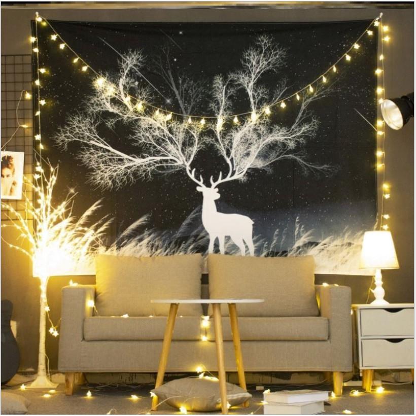 Thảm treo tường Decor phòng ngủ vintage, vải treo tường sexy