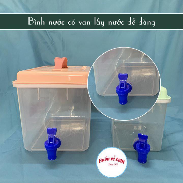 Bình đựng nước có vòi 2.5l, 5l Việt Nhật, Bình đựng nước trà, nước trái cây để trong tủ lạnh tiện lợi -br01376