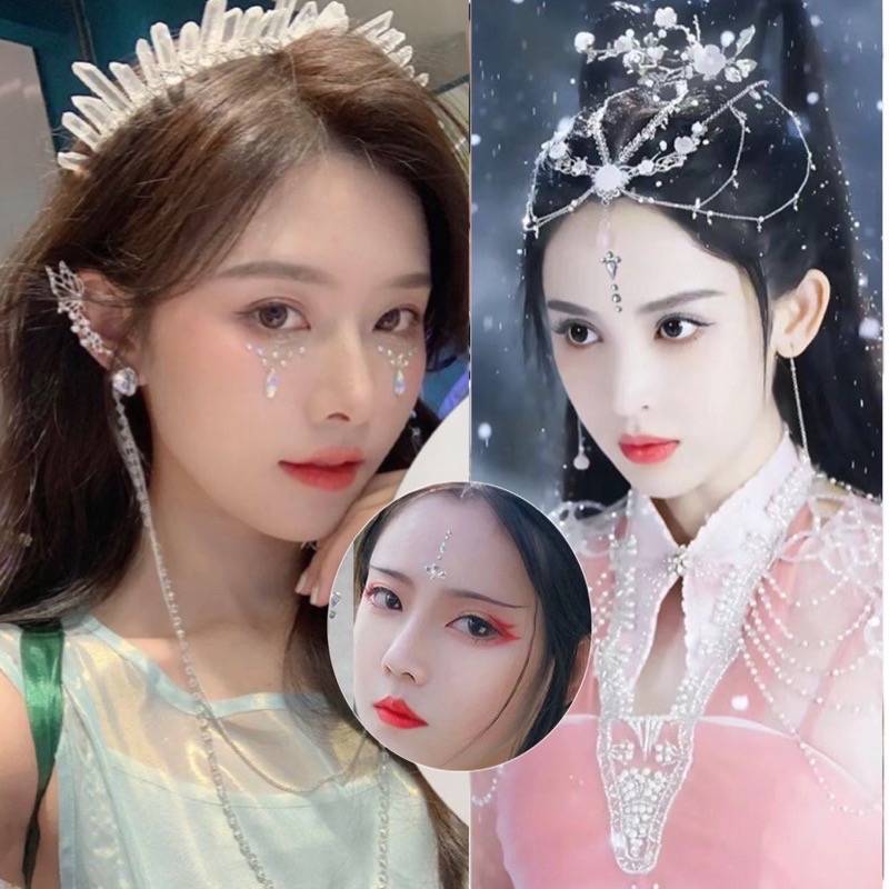 Phụ Kiện Đá Đính Mắt Make up trang điểm thoải mái kết hợp sáng tạo nhiều concept chụp ảnh