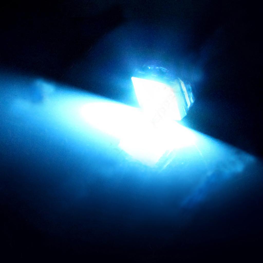 30X T5 5050 SMD 1&5 LED Car Wedge Dashboard Side Light Bulb Ice BLUE
