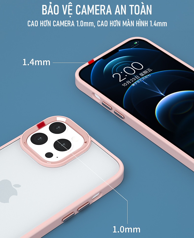 Ốp Lưng Trong Suốt cho IPHONE 12/ 12 Pro/ 12 Pro Max, Iphone 11/ 11 Pro/ 11 Pro Max Viền Camera KIM LOẠI, LƯNG CỨNG TRONG SUỐT KHÔNG Ố VÀNG Bảo Vệ Camera.