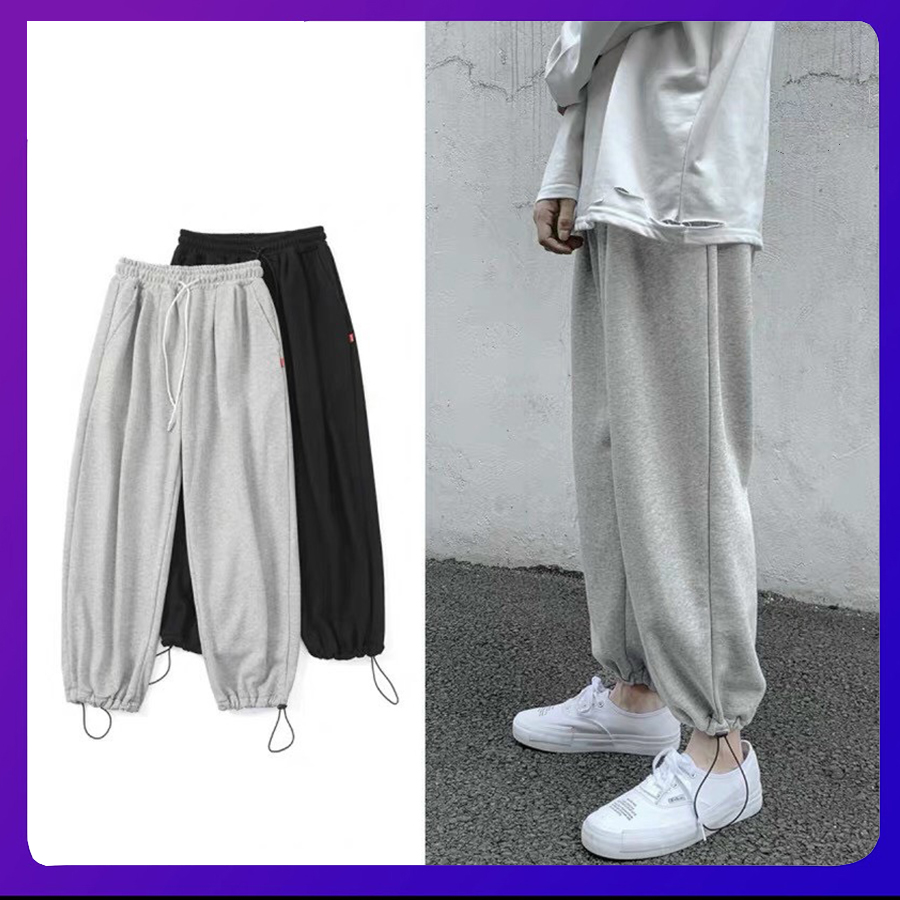 Quần thể thao ống rộng,Quần Jogger,quần thể thao nam ống rộng,quần thể thao nữ rộng Unisex QT2