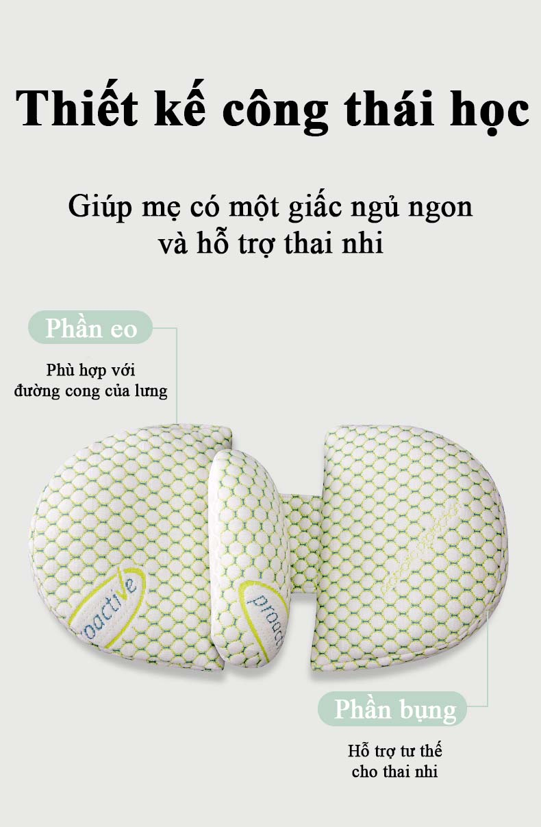 Gối Bầu Cánh Tiên Chữ U Cao Cấp Bidole Hỗ Trợ Giảm Đau Lưng Cho Mẹ Bầu - Gối Chống Mỏi Lưng Đỡ Bụng Cho Bà Bầu Ngủ Ngon Chất Liệu Cotton Mềm Mại Co Giãn Tốt - Đai Đỡ Bụng Bầu Cho Mẹ