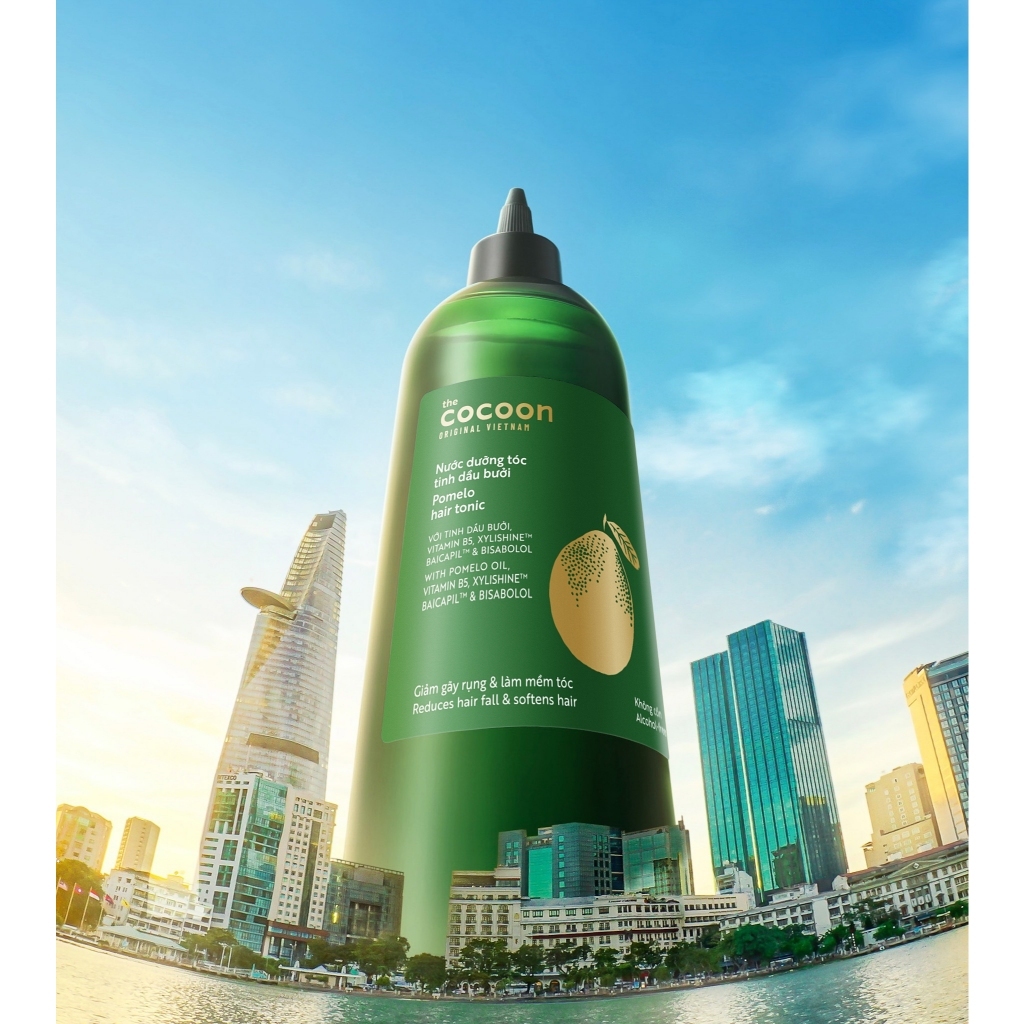 BIGSIZE - Nước dưỡng tóc tinh dầu bưởi Pomelo Cocoon giúp giảm gãy rụng &amp; làm mềm tóc 310ml