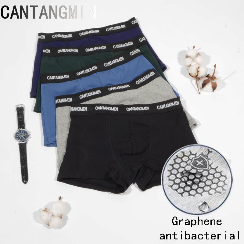 CANTANGMIN Người Quần Lót Cotton Graphen Kháng Khuẩn Quần Lót Thoáng Khí Thấm Hút Độ Ẩm Võ Sĩ Thoải Mái Quần Lót