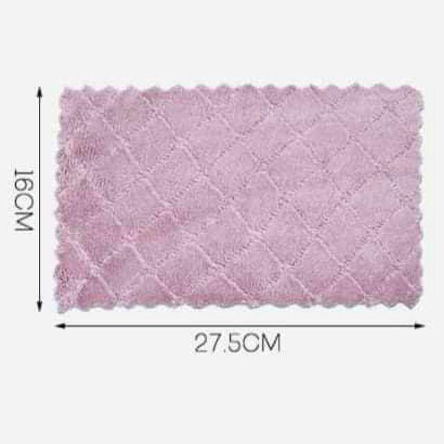 Combo 10 Khăn Lau Bếp Đa Năng 2 Mặt Viền Lượn Sóng - Khăn Lau Bếp Đa Năng Siêu Thấm