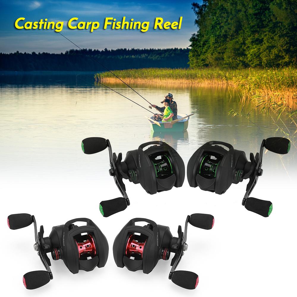 Máy Câu Cá, Máy Câu Ngang Phanh Từ Tính Tỷ Lệ Bánh Răng 17-1 Kéo Tối Đa 10Kg 8.1:1