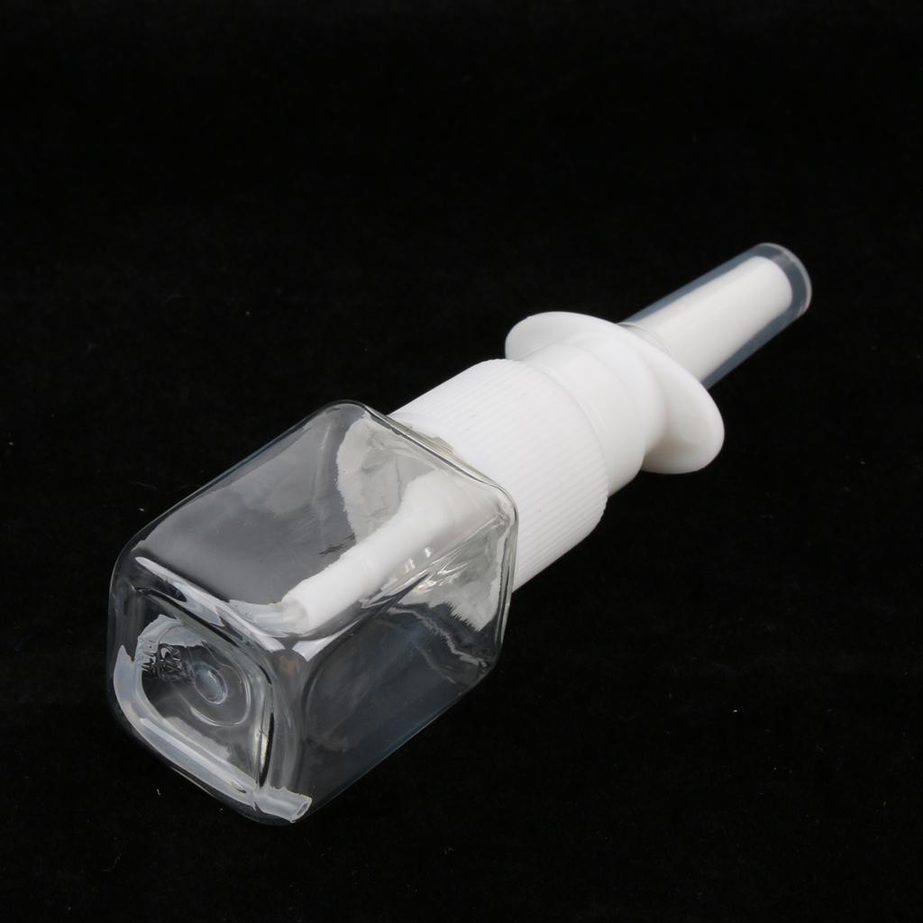 20x Empty Refillable Nasal Spray Bottles Fine Mist Sprayer Vials Containers