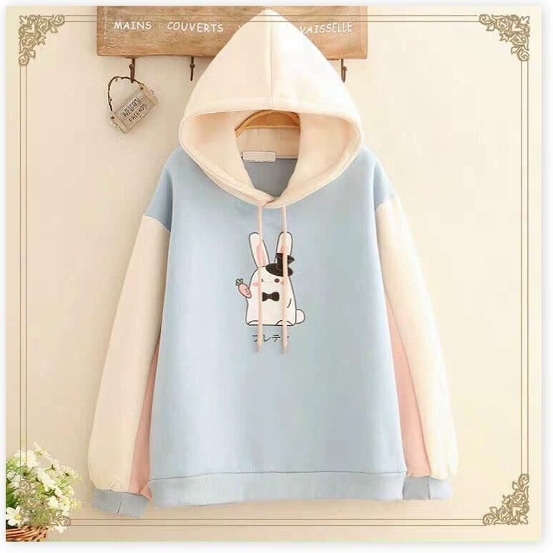 ÁO HOODIES NỮ HỌA TIẾT XINH XẮN MÀU SẮC TƯƠI MÁT FROM TO Y HÌNH LANA FASHION
