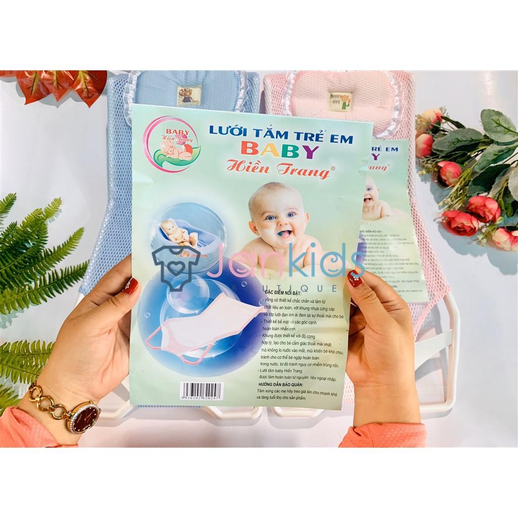 Giường lưới tắm kèm gối tiện lợi cho bé