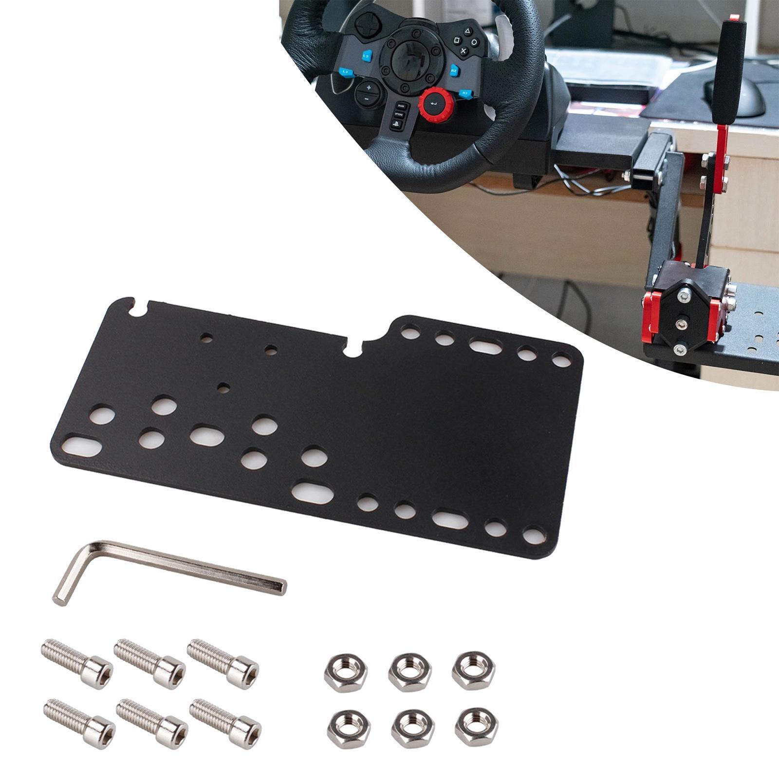 USB Handbrake Plate PC USB Handbrake Bracket Controllers Attachments Assembly Direct Replaces Easy Installation Aluminum Alloy Universal Fit