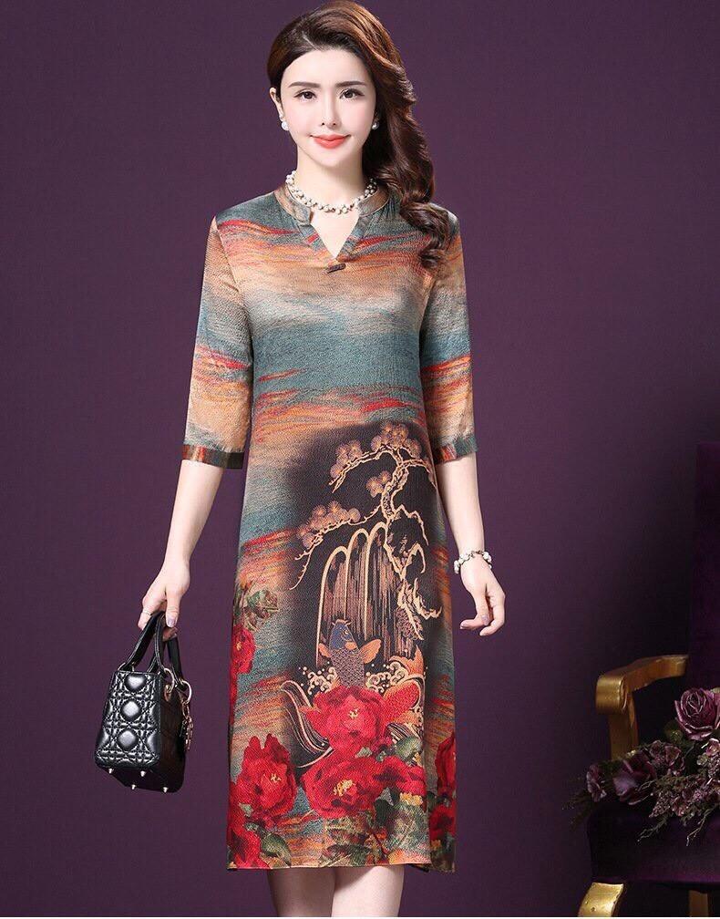 Đầm Quý bà Sang Trọng HATI - DTN893