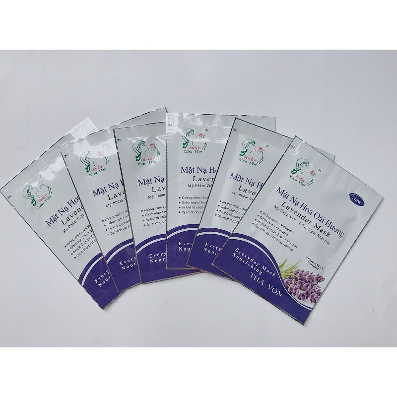 Bộ 6 Mặt Nạ Oải Hương Lavender Mask Tha Von