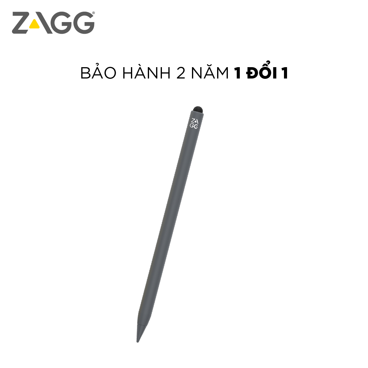 Bút cảm ứng ZAGG Pro Stylus 2 Pencil sử dụng cho Ipad -Thế hệ mới - Hàng chính hãng - Bảo hành 2 năm