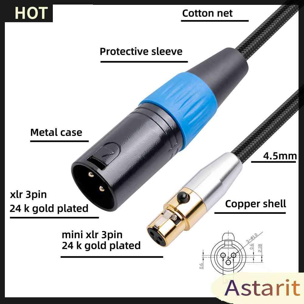 Cáp KếT NốI Âm Thanh XLR Sang Mini XLR Cho MáY ẢNh Canon