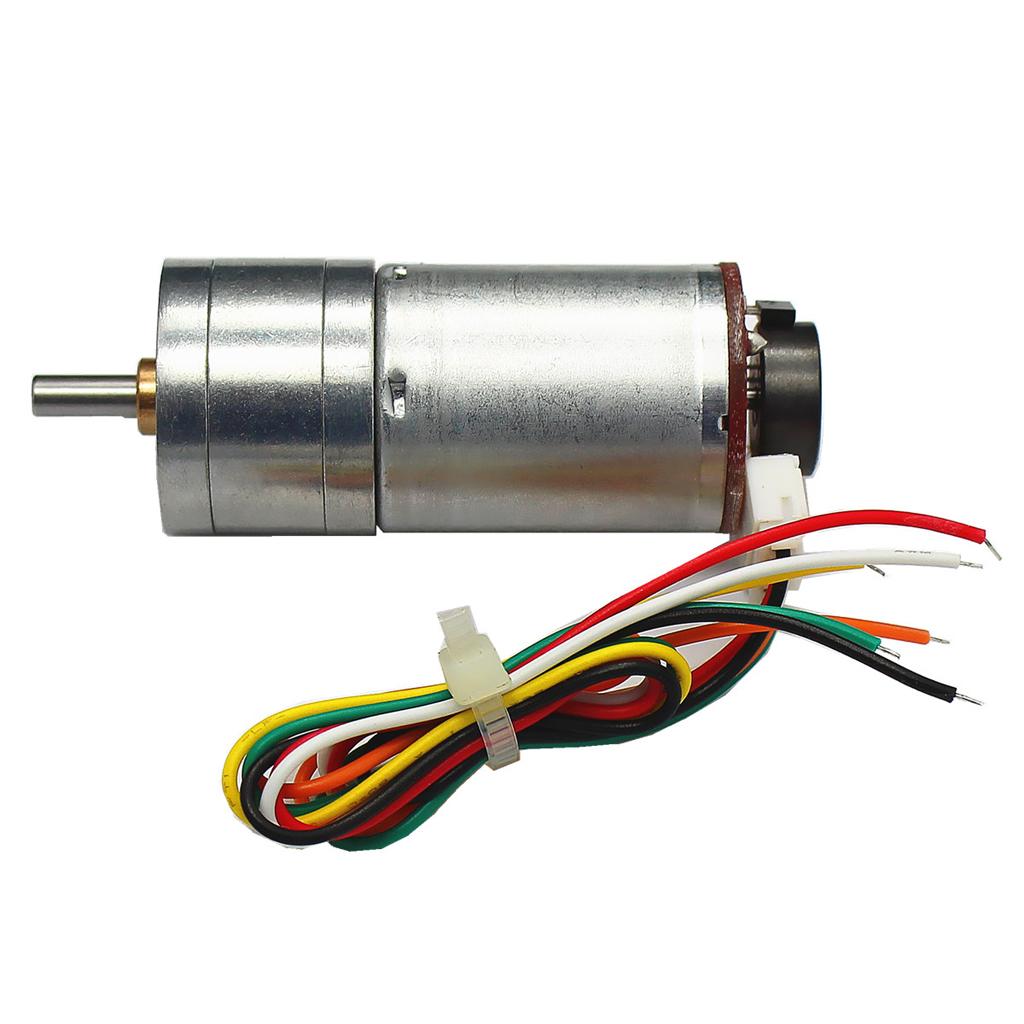 DC 6V, 12V, 24V, Reducer Gear Motor With Magnetic Coded Disc Encoder Tachomotor 190RMP-1930RMP