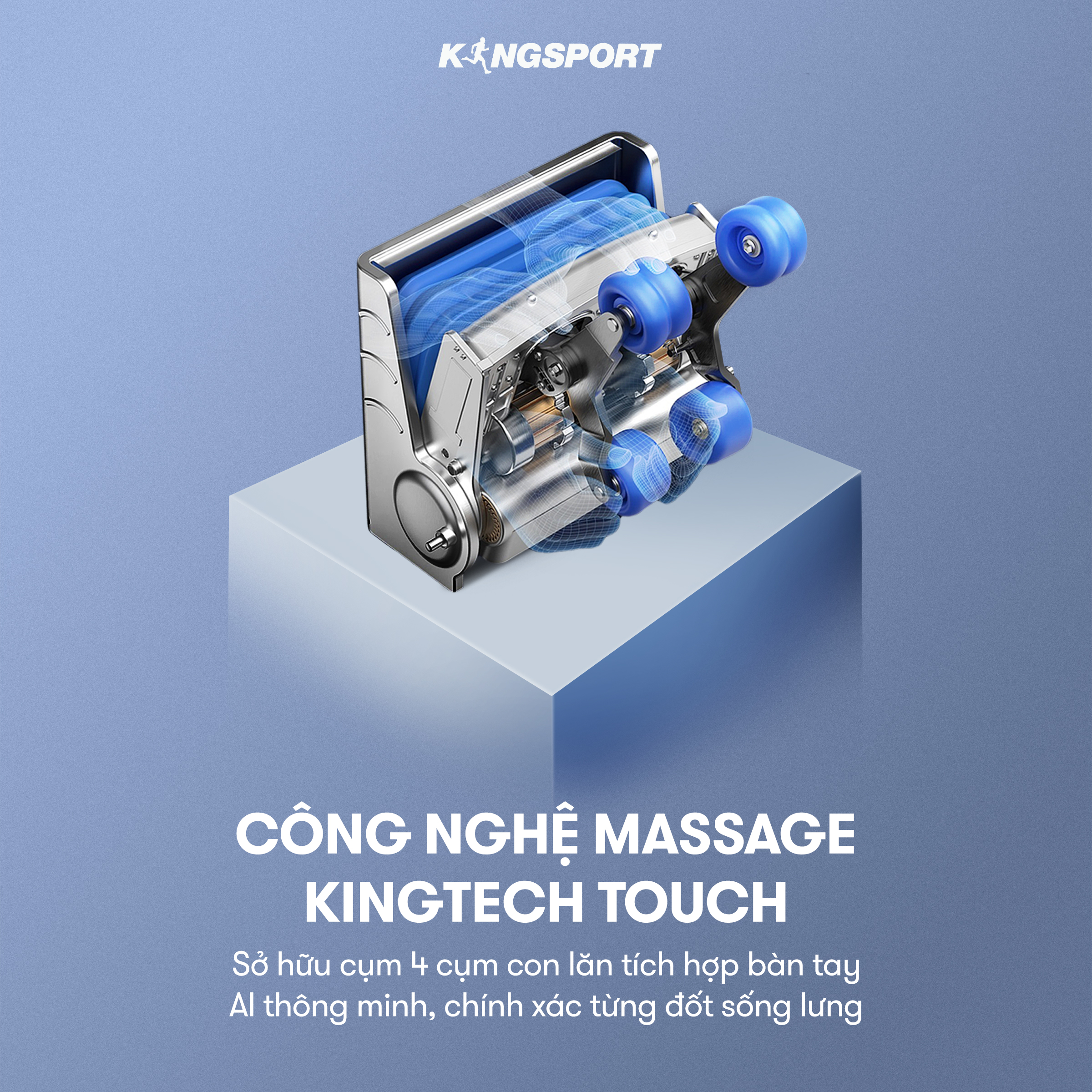 GIAO HÀNG MIỀN NAM | Ghế massage KINGSPORT G78 công nghệ massage chuyên sâu, nhiệt hồng ngoại kép, khung ghế rộng rãi và thoải mái