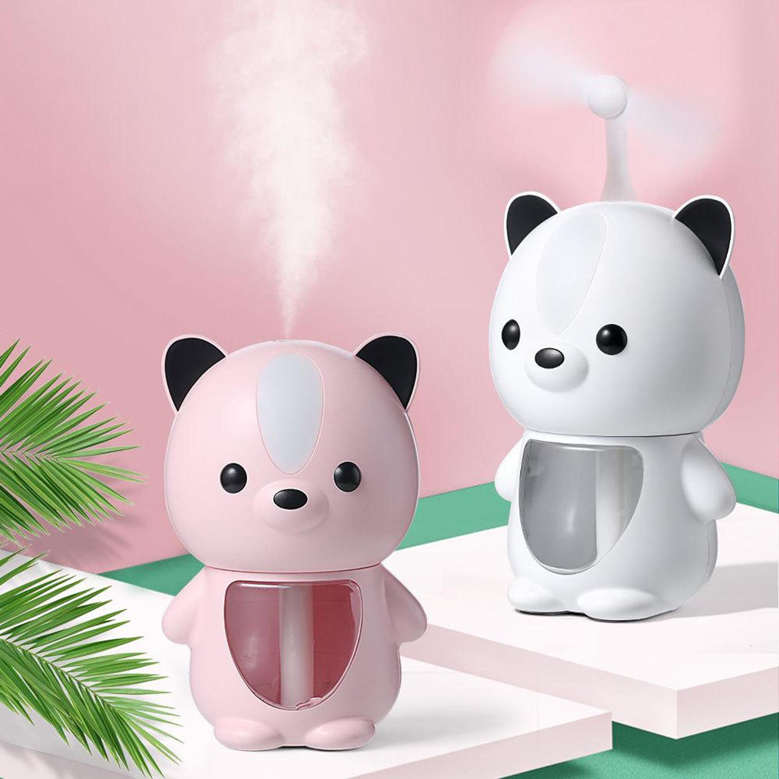 Portable USB Cool Mist Humidifier, 200ML Mini Bedroom Humidifier with Night Light, Desktop Small Humidifier Suitable for Kids, Office, Bedrooms, Dorms