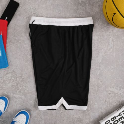 Quần short bóng rổ nam Simple Basic, co giãn, thoải mái vận động, tập thể thao, màu đen