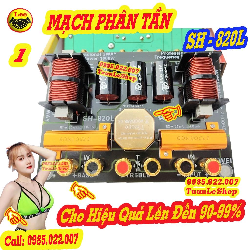 MẠCH PHÂN TẦN CHỐNG CHÁY TREBLE 750 - 1 BASS + 1 TREP  SH-820L GIÁ 02 MẠCH - PHÂN TẦN CÓ BẢO VỆ TREBLE