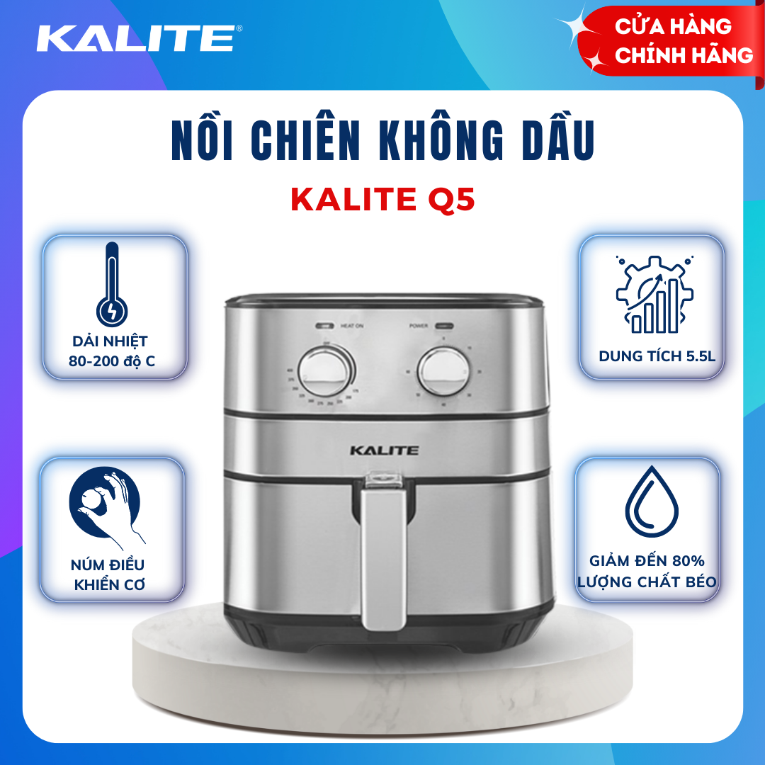 Nồi chiên không dầu Kalite Q5 - HÀNG CHÍNH HÃNG