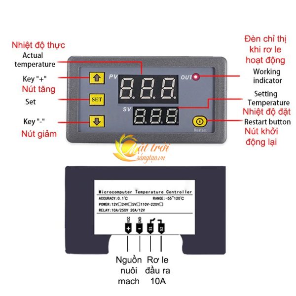 Công tắc cảm biến nhiệt độ ST3230 - 220VAC