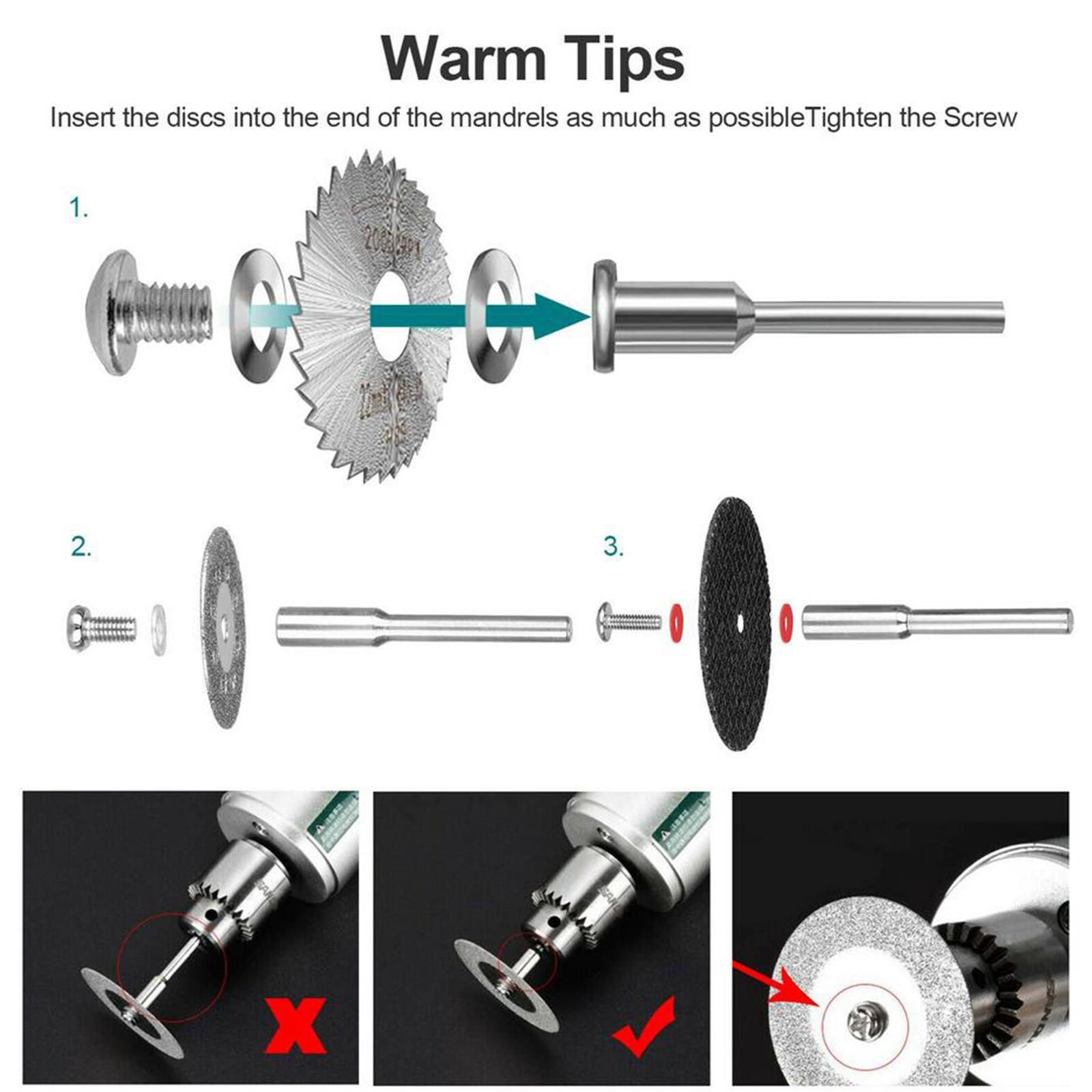 Diamond Cutting Wheel And HSS Saw Blade Cutting Stones Glass Woodworking