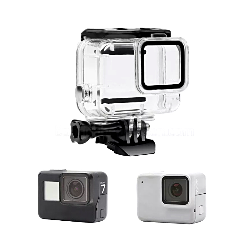 Vỏ chống nước dùng cho Gopro 7 White, 7 Silver