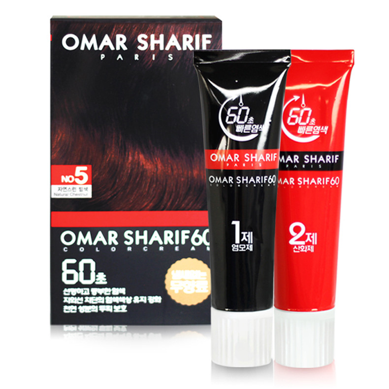 THUỐC NHUỘM TÓC 1 PHÚT HÀN QUỐC OMAR SHARIF COLOR CREAM  NO 5 (MÀU HẠT DẺ)