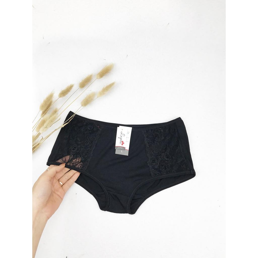 Quần Lót Nữ Cotton Cạp Vừa LUPERI SP74 Nâng Mông Phối Ren Cao Cấp Kháng Khuẩn, Khử Mùi, Thoáng Khí