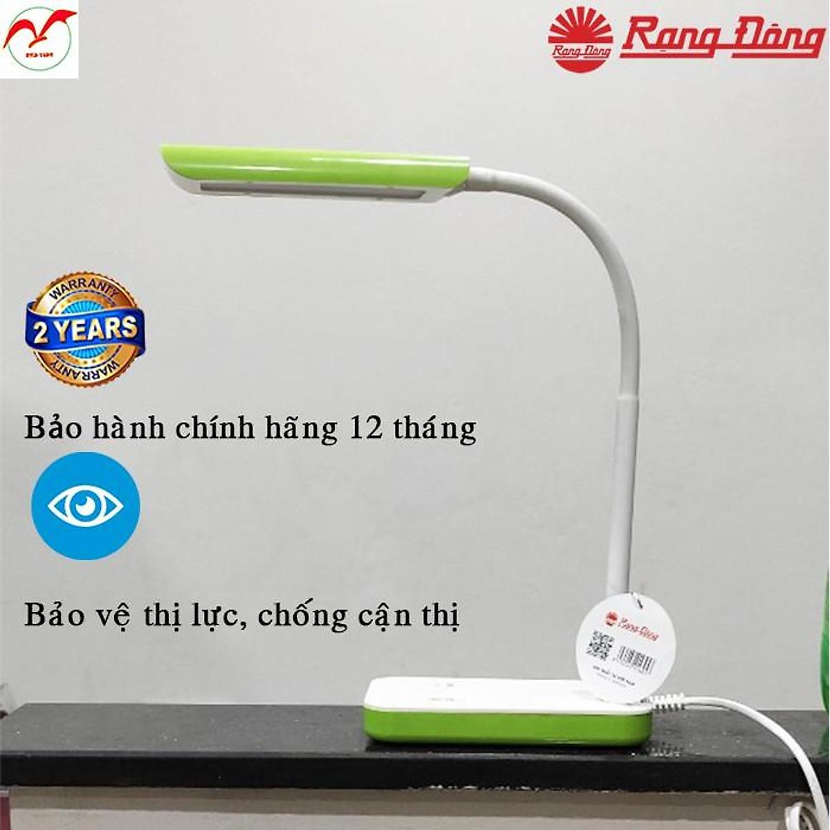 Đèn Bàn Cảm Ứng Rạng Đông RD-RL-20.LED V2 Chống Cận Thị, Tiết Kiệm Điện, Thân Thiện Môi Trường - Màu Xanh