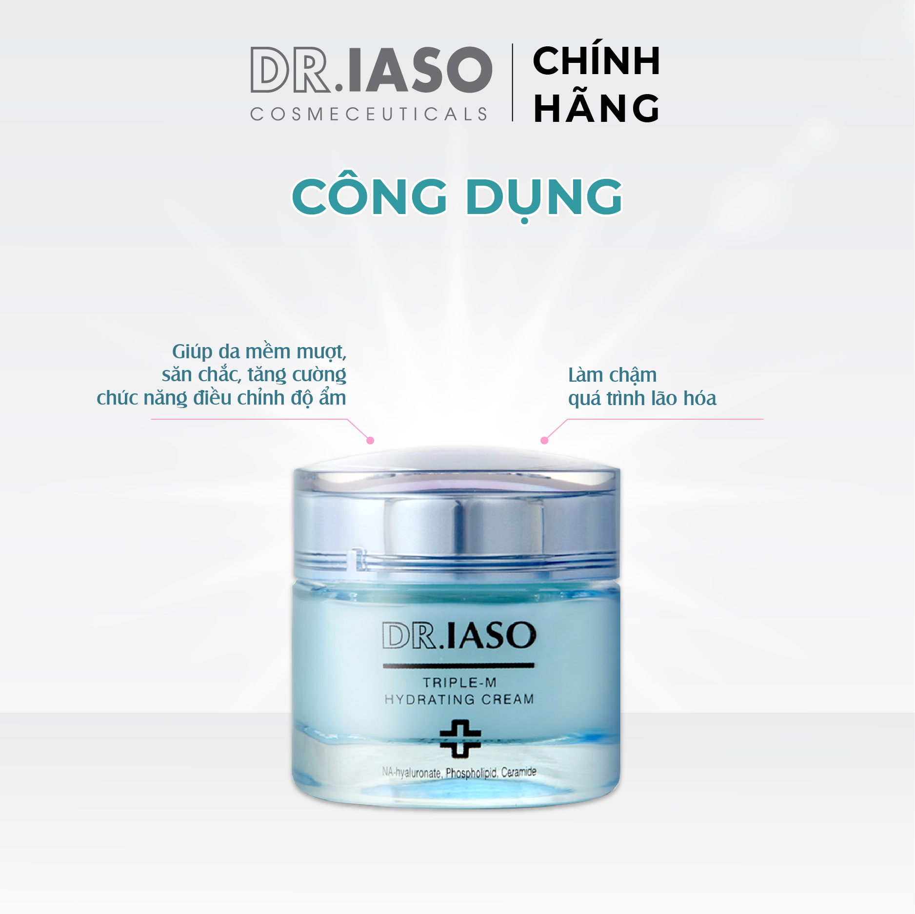 D08 Kem Dưỡng Ẩm 3 Cấp Độ - Triple -M Hydrating Cream 45ml