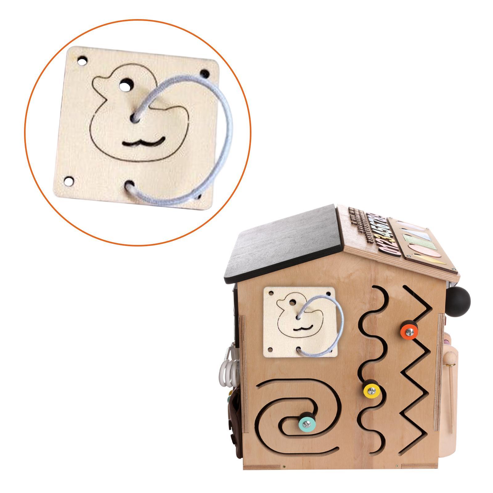 Wood Sensory Board Accessories, Busy Board DIY Parts Toy Early Learning Educational Toy Montessori Toy for Toddlers Preschool Kids Gift