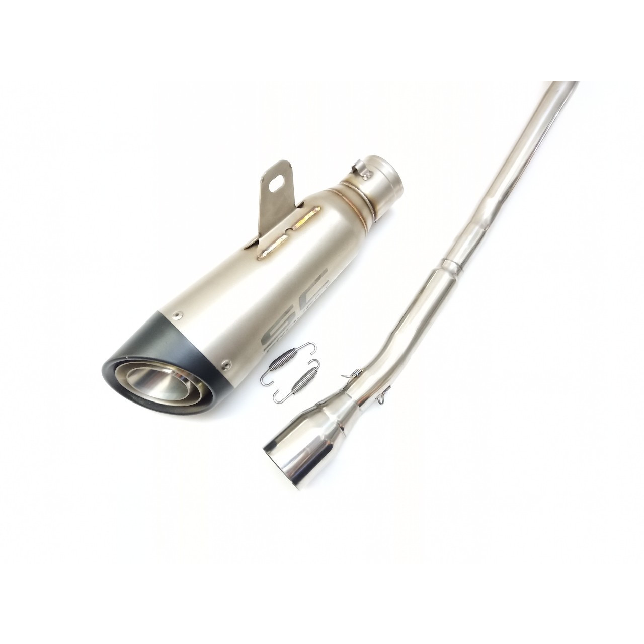 pô cho xe R15 V3 CBR 150 SC  - SC xéo gắn xe CBR 150 full cổ inox