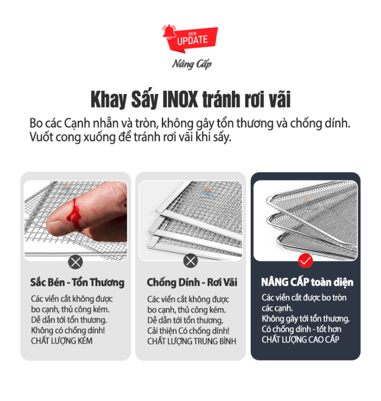 Máy sấy thực phẩm chuyên nghiệp 16 khay, dung tích 100 lít thương hiệu Septree ST-02 cao cấp - Hàng Chính Hãng