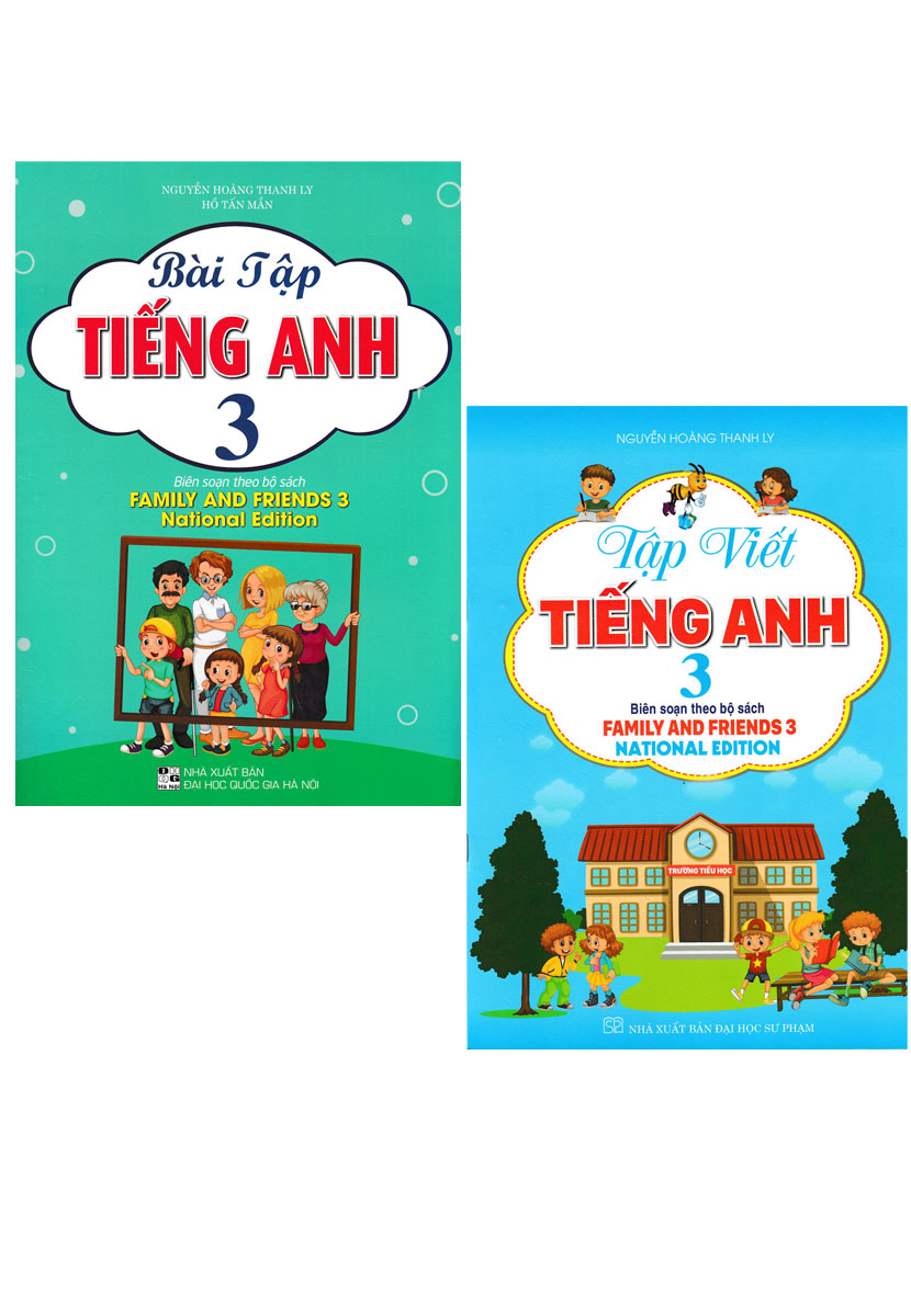 Combo Bài Tập Tiếng Anh + Tập Viết Tiếng Anh Lớp 3 (Bộ Sách Family And Friends 3 National Edition) (Bộ 2 Cuốn) (HA)