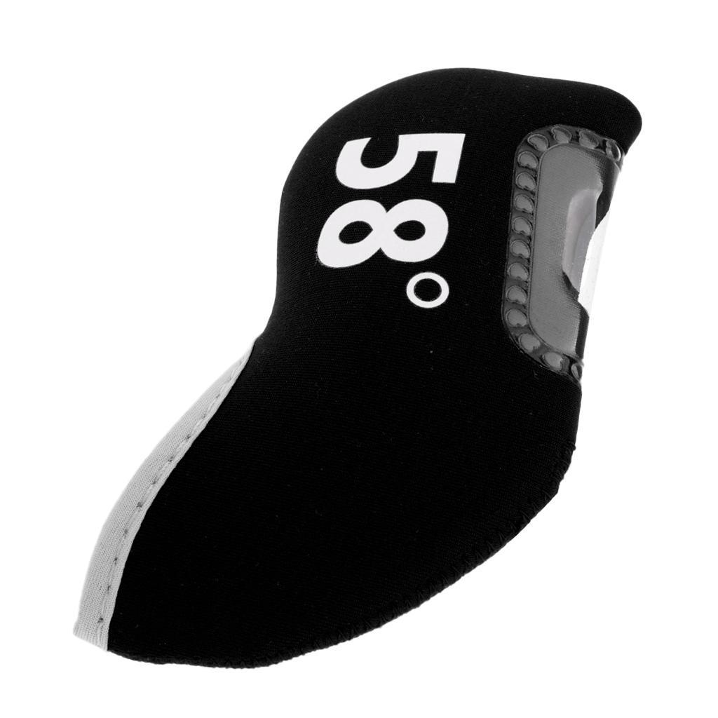 2- Golf Club Iron Putter Headcover Head Cover  58 Degree Black